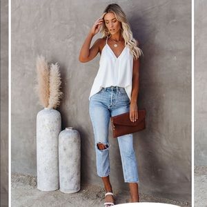 Racerback Tank - White